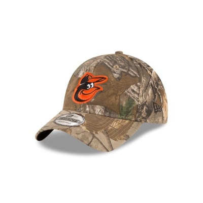 Brown Baltimore Orioles Hat - New Era MLB Realtree 9TWENTY Adjustable Caps USA1654230